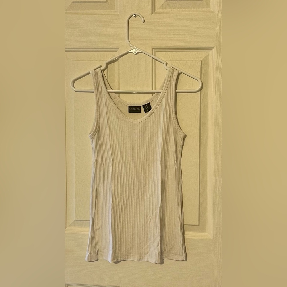 *SOLD* Rachel Zoe Tan Fitted Ribbed Tank Top
